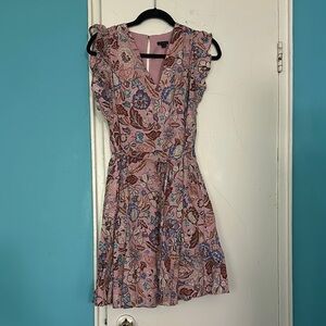 Ann Taylor Pink Floral Mini Dress